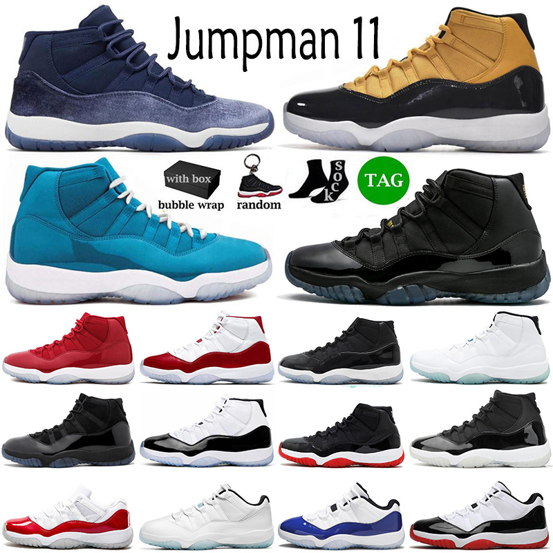 

2023 Jumpman High Low 11 OG 11s Mens Basketball Shoes Cherry Cool Grey Midnight Navy 25th Anniversary Concord 45 Bred Sports Women Sneaker Trainers Size 13 With Box, 29