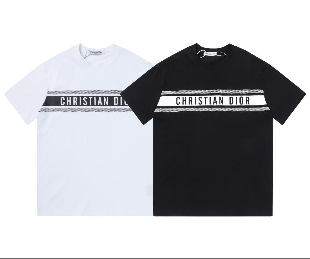 

23SS Women Designer T Shirt Summer Casual Tee Shirts with Letters Mens Women T-shirt Short Sleeved Tshirt Design Top Black White, Black-c
