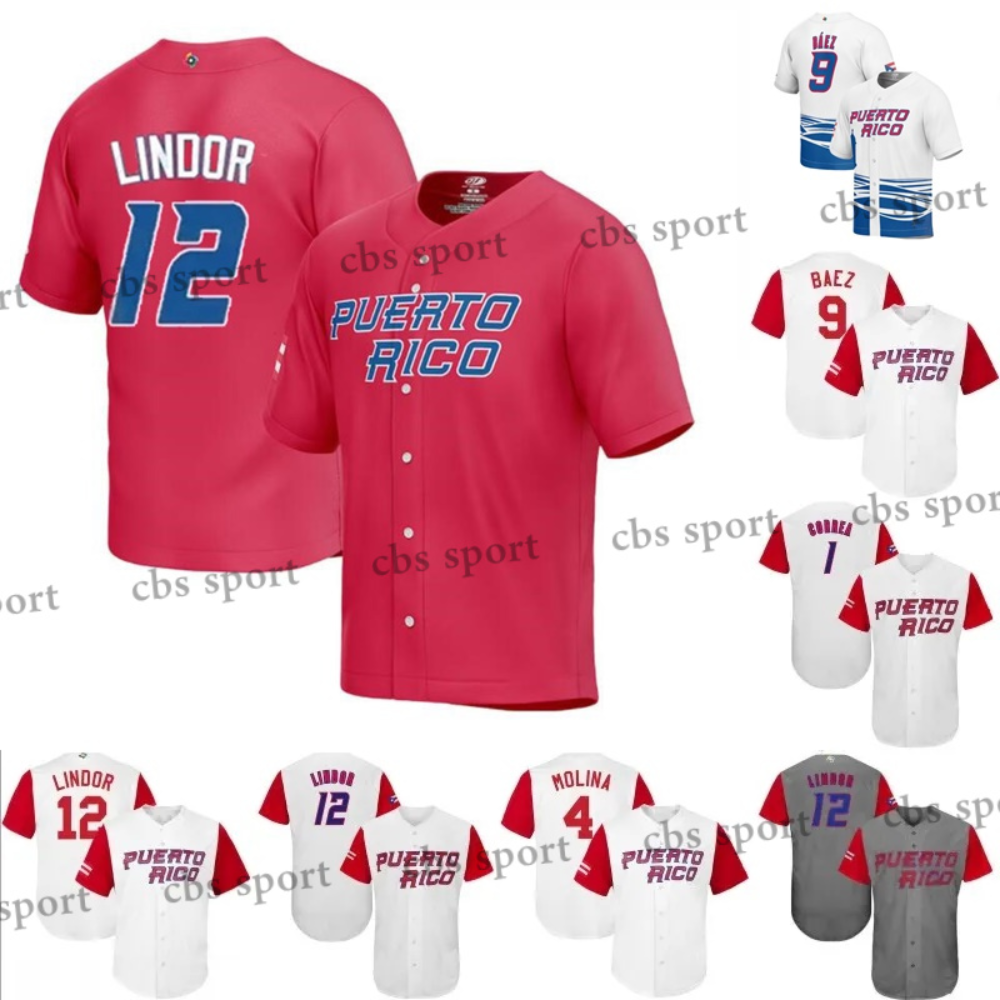 

Baseball Jerseys Team Puerto Rico 2023 WBC Custom BaseballJersey 12 Francisco Lindor Jose Berrios Edwin Diaz Lugo 9 Javier Baez Marcus Stroman carlos Correa Stitc, 2023 color 6