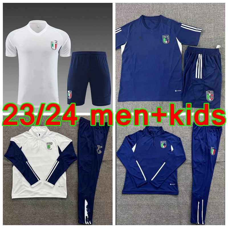 

2023 2024 Italy jacket tracksuits jersey 23 24 ITALIA VERRATTI CHIESA BARELLA CHIELLINI Long Sleeve jacket Soccer Sets, Orange