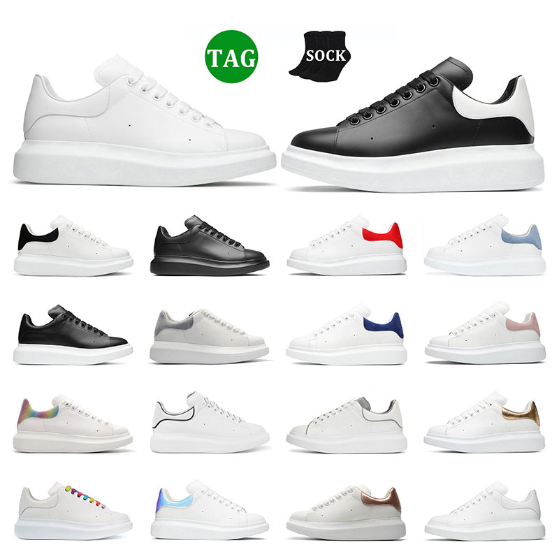 

2023 for men women casual shoes alexander designer mens oversized sneakers Mc queens platform flat Triple White Black Suede Leather Gold sports trainers, 19