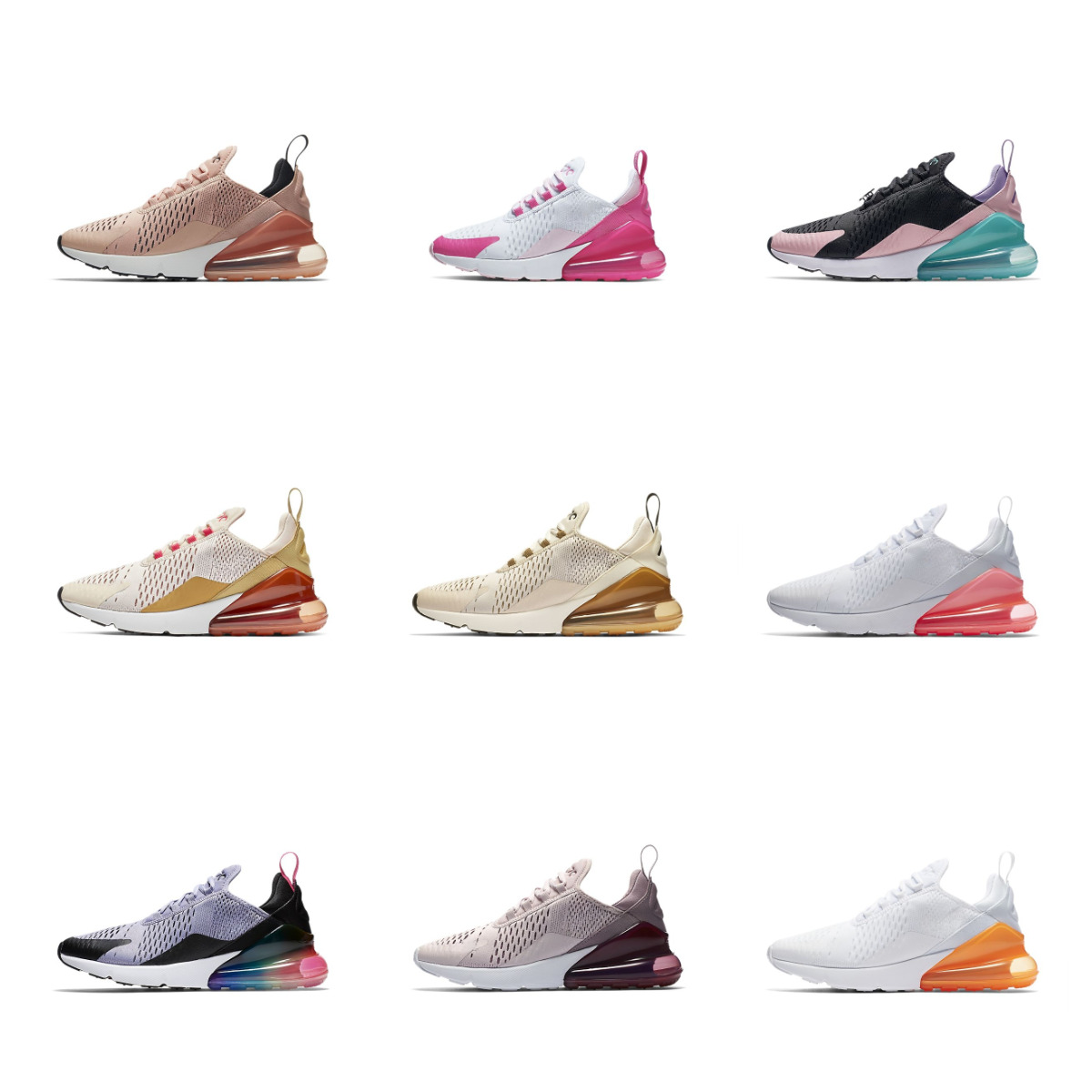 

Running Shoes Max 270 Womens Triple Black White Navy Blue Photo Bule Cool Grey Barely Rose Pink Red Airmaxs 27c Women Sports Sneakers Trainers Size 36-40, Color 7