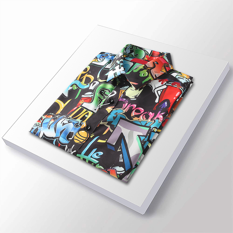 

Mens Shirts Top horse Embroidery blouse Long Sleeve Solid Color Slim Fit Casual Business clothing Long-sleeved shiM-3XL, Multi