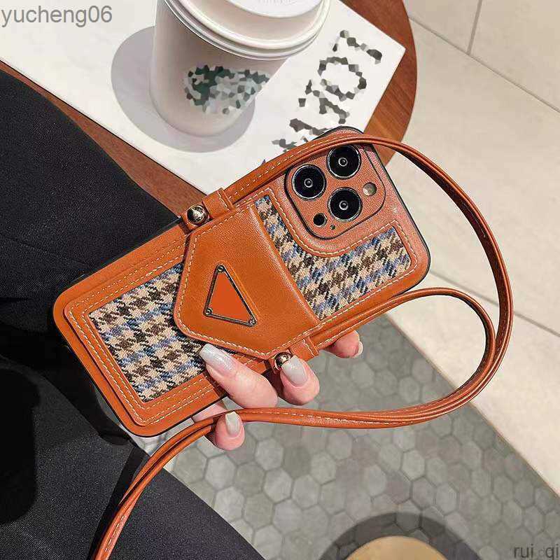 

Fashion Cell Phone Cases IPhone13 Diagonal 11Promax Leathers XR Lanyard For IPhones 12 12pro Xsmax Xr 7plus 13promax With Card Case yucheng06 ruida, P2 with lanyard