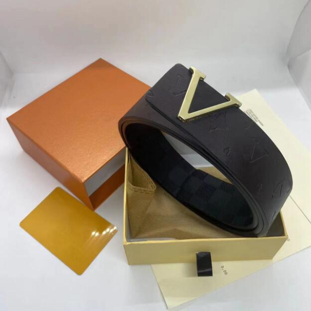 

Fashion Designer Brands Belt Mens Luxurys Designers Belts For Men Woman Waistband 6 Style Leather High Quality Leather, Width 3.8cm with box