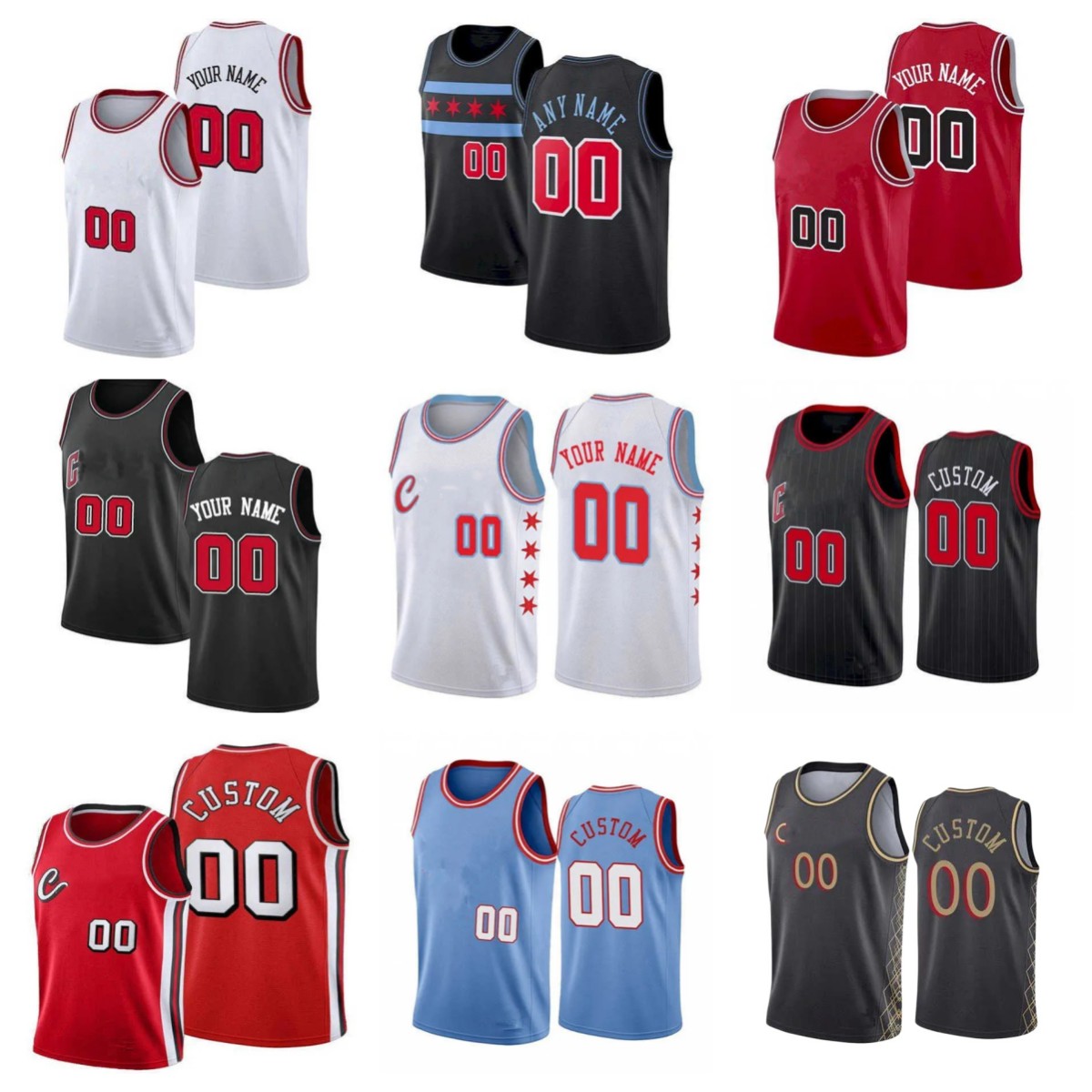 

Men Womens Youth DeMar 11 DeRozan 9 Nikola Vucevic Zach 8 LaVine 2 Lonzo Ball 0 Coby White Basketball Jerseys Black Custom Basketball Jerseys, As pic