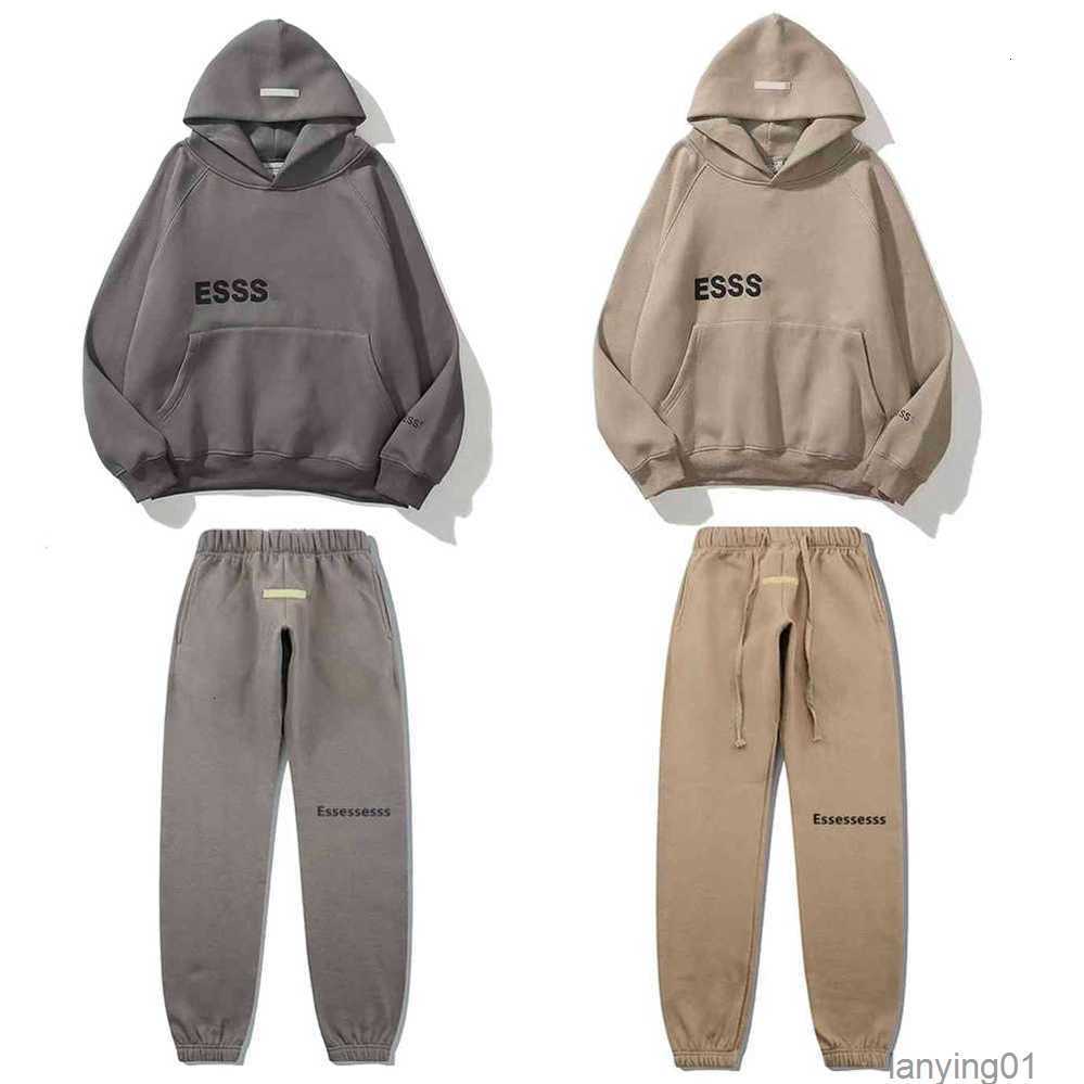 

Men's and Women Hoodies Leisure Fashion Trends Es Designer Tracksuit Hoody Set Casual Oversize Hooded Pullover 20236aus, Khaki hoodie