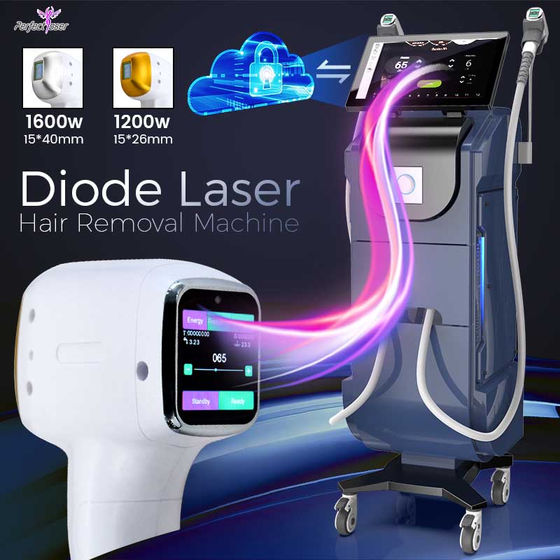 

2023 Diode Laser Hair Removal 755nm 808nm 1064nm Titanium ICE Platinum Triple Wavelength Anti-hairs Machine