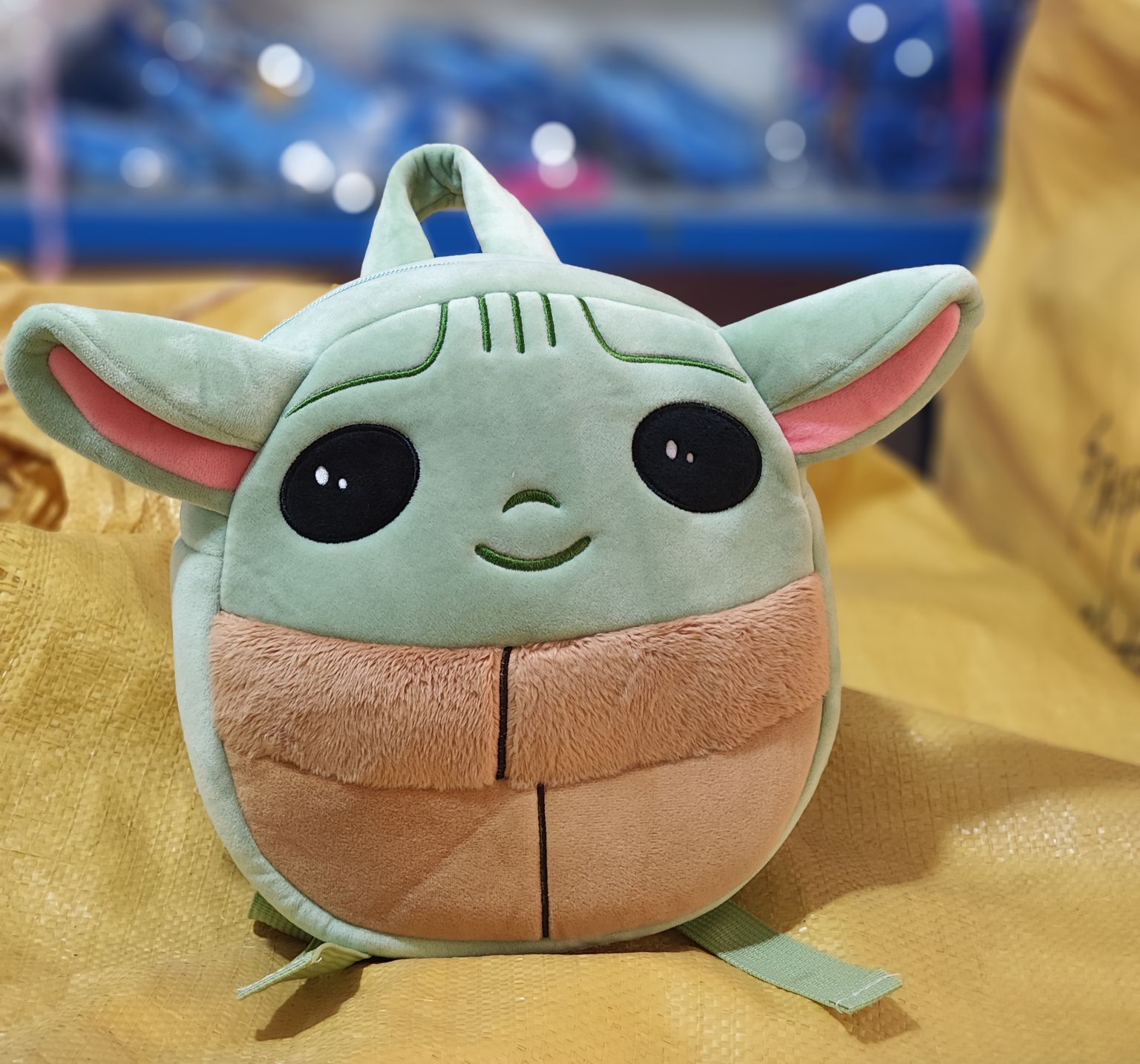 

Kawaii Green Brown Big Eye Plush Backpack Girl Cute Soft Accessories Zipper Bag Girls Birthday Gift, Mix / tell me choice