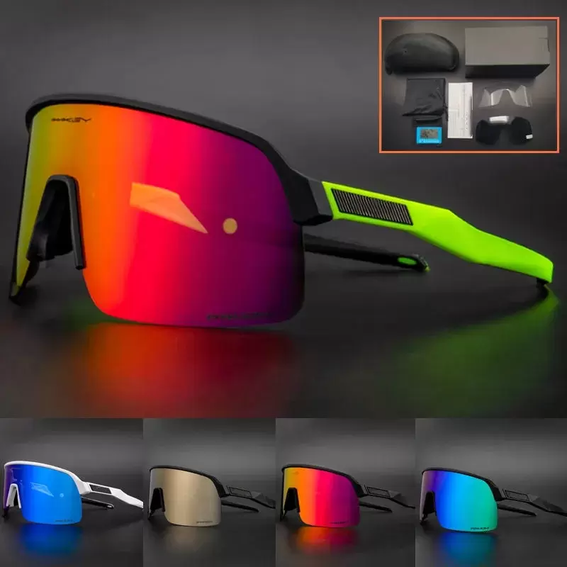 

Cycling Sunglasses Bike Eyewear Full Frame TR9O Black Polarized Lens Outdoor Sport Sunglasses 3PCS Lens Model 9463 MTB Cycle Goggles