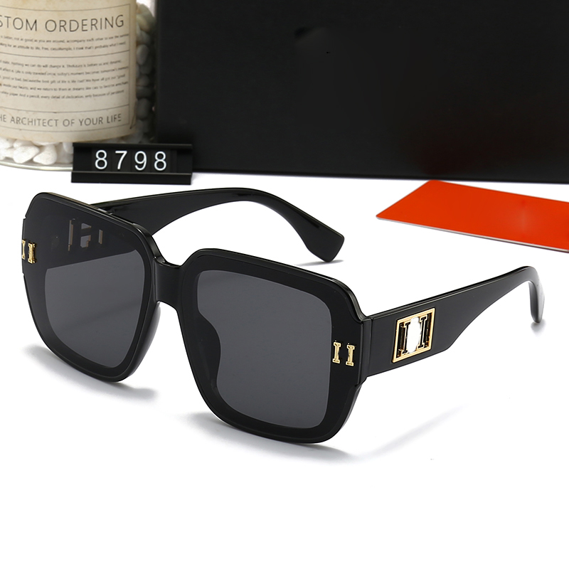 

2023 summer new designer sunglasses Luxury square Sunglasses high quality Show small wear comfortable online frame celebrity fashion glasses model with box