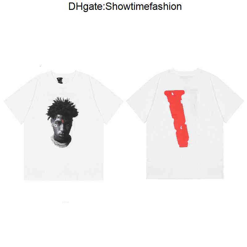 

Youngboy Co Branded Men' T-Shirts Panther Big v Short Sleeve Vibe Loose Hip Hop T-shirt PVSN, 6105 - white