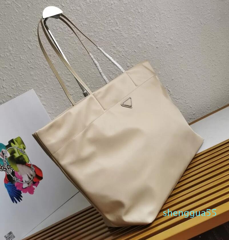 

Wholesale P Luxury Designer Brands Shopping Bags Women Triangle Label Waterproof Leisure Travel Bag Large Capacity Nylon Mommy Tote Ladies Shoulder Bag Handbag 664, Black
