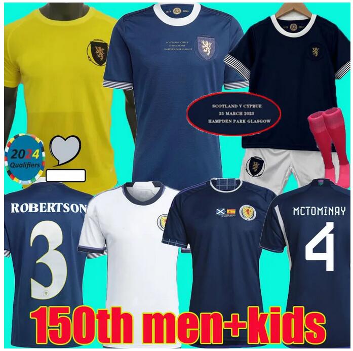 

2023 Scotland 150th Anniversary soccer jerseys Special TIERNEY McTominay football shirt 23 24 ROBERTSON McGREGOR MCGINN adams men kids Euro Qualifiers 150 Years, Kids size