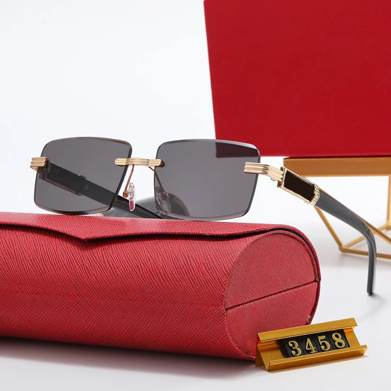 

Designer Sunglass Fashion Frameless Sunglasses Women Men Sun glass Goggle Adumbral 4 Color Option