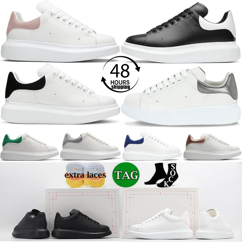 

2023 Designer Casual Shoes Women Men Leather Lace Up Oversized AAA Luxury Velvet Suede Trainers mens womens Platform White Black alexander womens mens size eur 36-45, #27