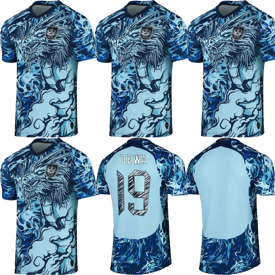 

22 23 PSIS SEMARANG Mens Soccer Jerseys 2023 MARUKAWA RIYAN ARDIANSYAH HARI NUR WAWAN FEBRIANTO Third Football Shirts, Blue