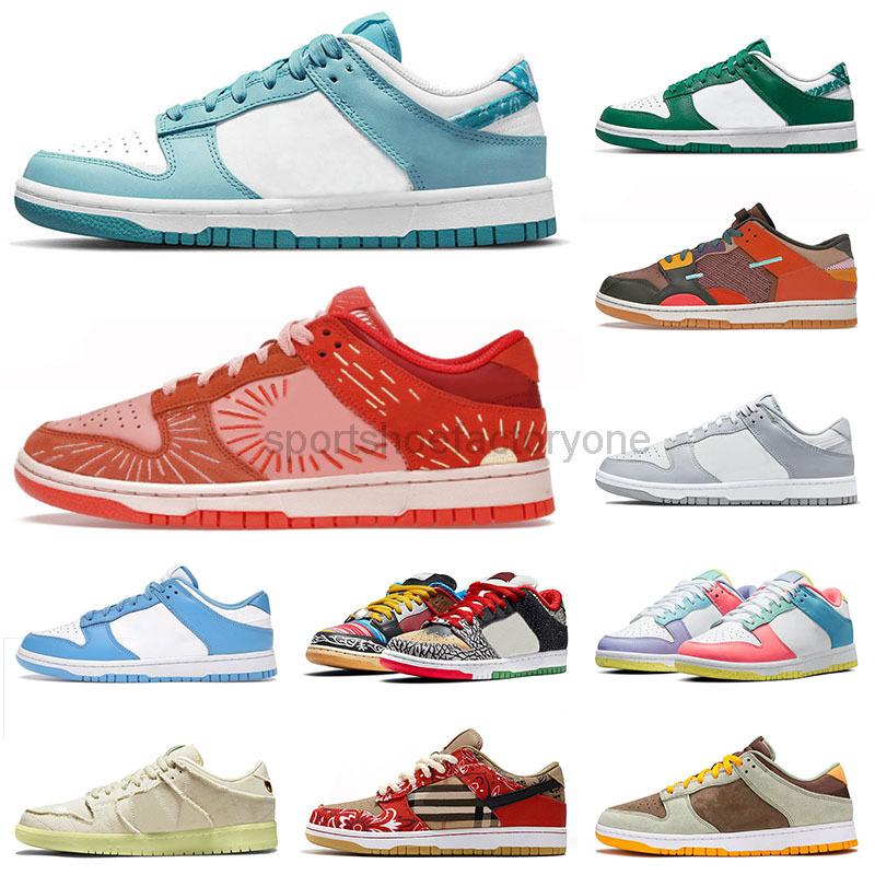 

Designer Dink Low Mens Womens Basketball Shoes Paisley Black 1 Panda Dusty Olive 1s Scrap Archeo Brown Unc Coast Cactus Jack Chunky Spor PAs, 36-45 paisley black