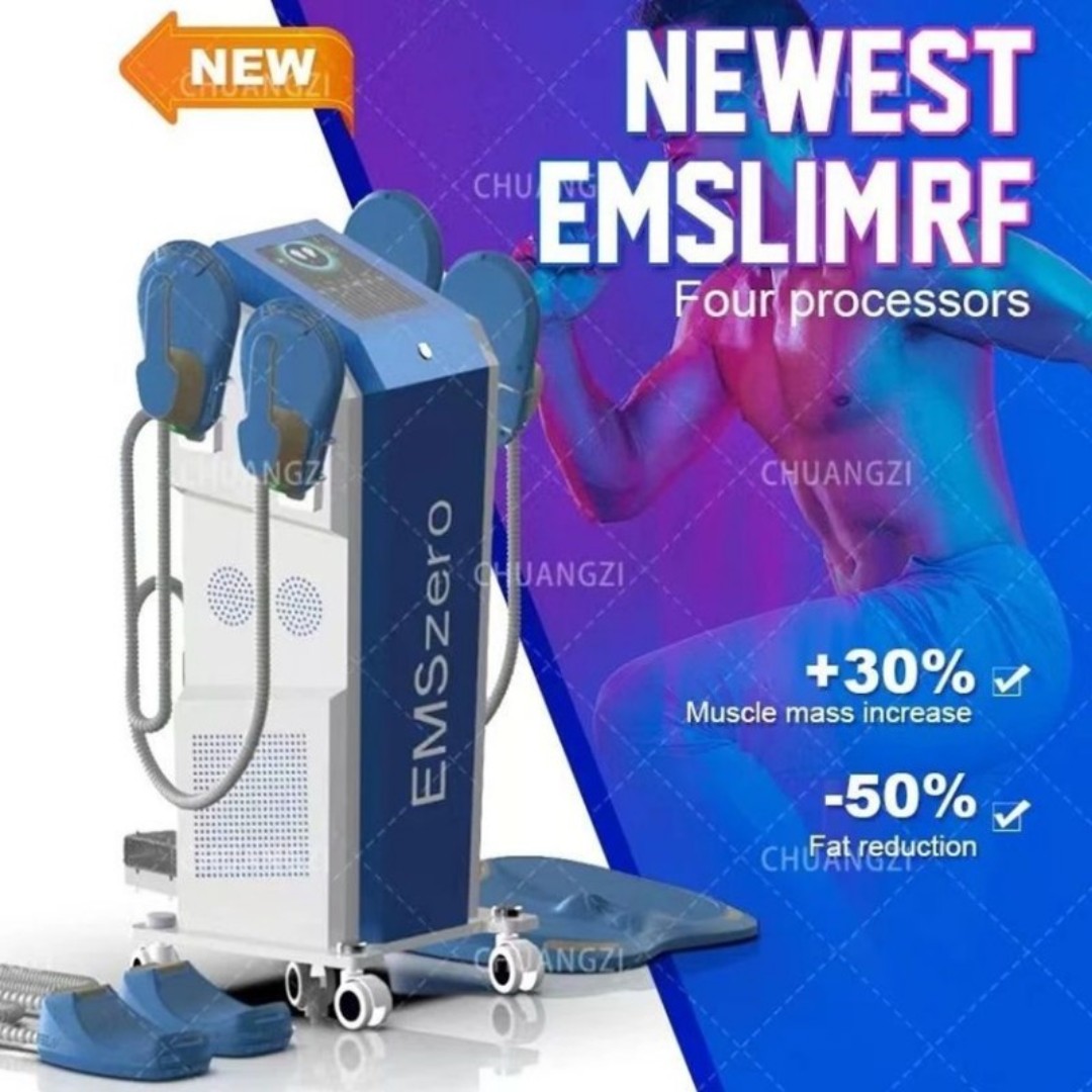 

2023 New EMSzero High Frequency neo muscle building body slimming machine 5 handle 14 Tesla 6500W ems sculpt machine