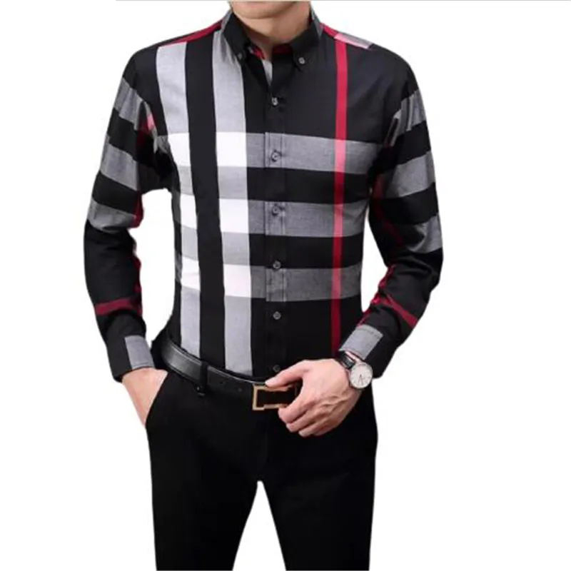

2022 luxury designer men's shirts fashion casual business social and cocktail shirt brand Spring Autumn slimming the most fashionable clothing S-4XL 751110091, Please select color