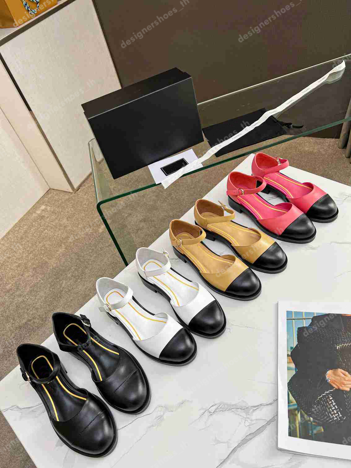 

Italian Designer Sandals Women Sheepskin Shoes Patchwork Elegant High Heel Calfskin Shoe Square Toe Chunky Black Heels Sandal Size25-41