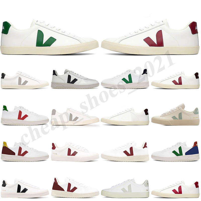 Veja Womens Shoes Sneakers Designer Leather White Black Classic Couples Vegetarianism Style Original Campo Luxury Vejas men women casual trainers lo
