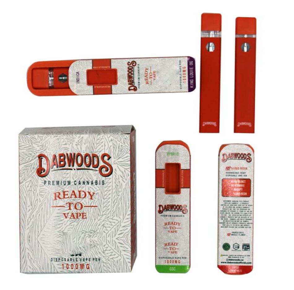 

Dabwoods Disposable Electronic Cigarette 280mah Rechargeable Battery 1ML Empty Vape Pen4384349