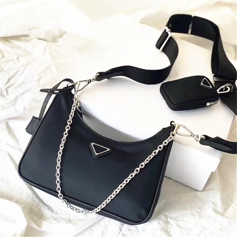 

Fashion bag Nylon pochette tote travel luxurys cleo mens wallets designers classic Re-Edition 2005 2000 bags lady Womens crossbody Hobo Shoulder Purses Handbags Ba, 1-black