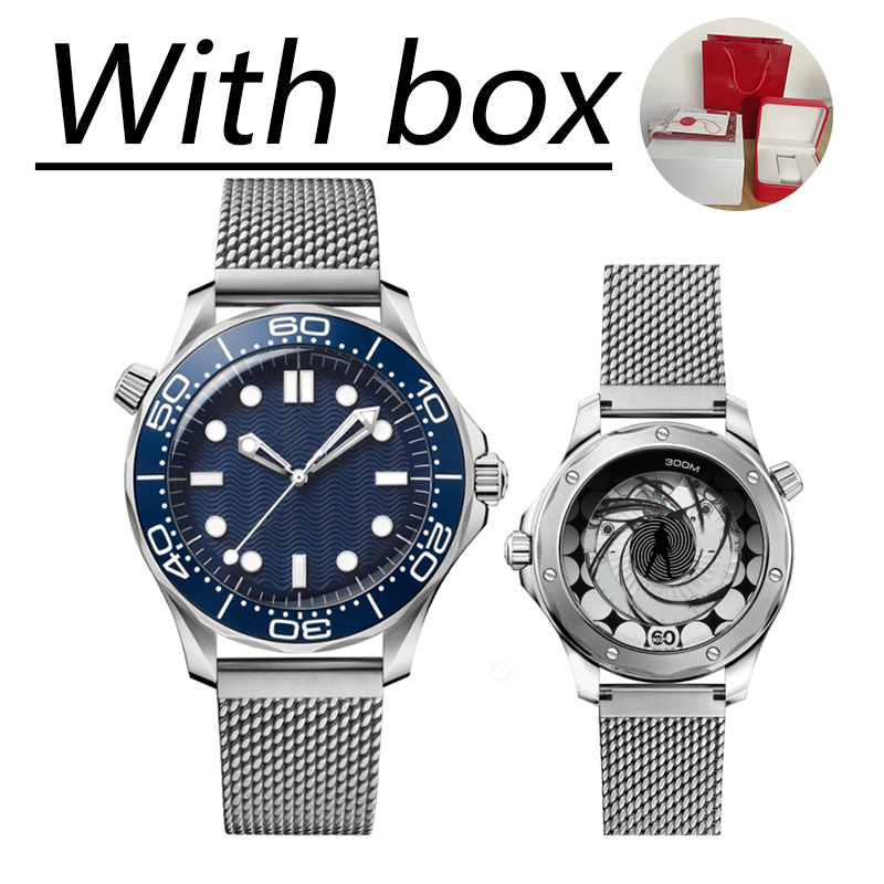 

NTTD Mens Watch 42mm No Time To Die Luxury Men Watches Automatic Movement Mechanical Montre de luxe moon watch Limited James BP Bond Nato 300M Wristwatches dhgates 007, Waterproof