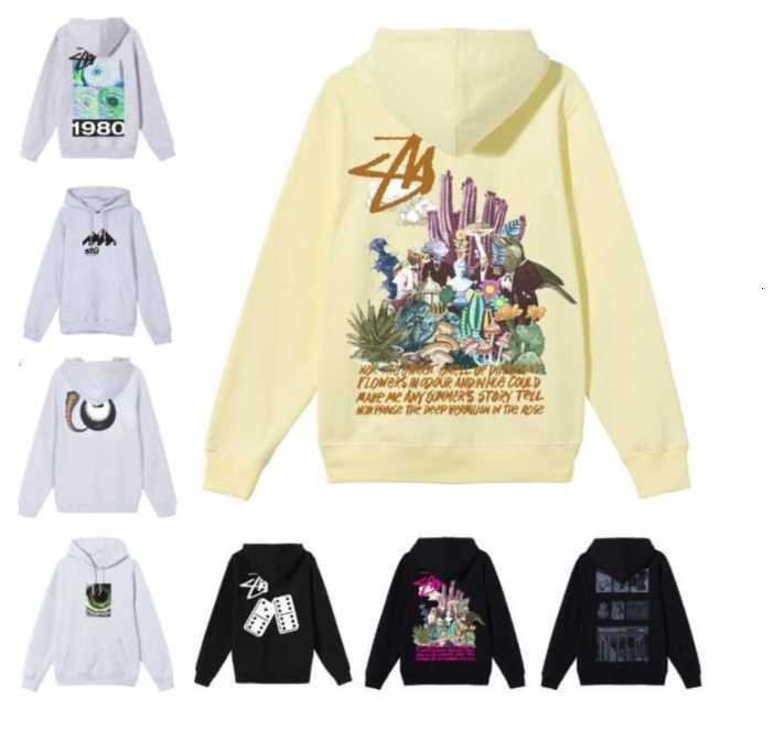 

Mens designers Hoodies Letters sweatshirt stussys Women Eye Printed tops Sweatshirts Hoody round neck Long Sleeve Couples Loose z2, 14