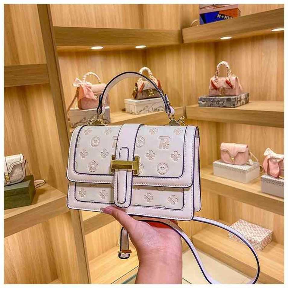 

2023 Designer bag Designer bag Square bag summer version popular embossed handbag fashion texture Single Shoulder Bag, White6