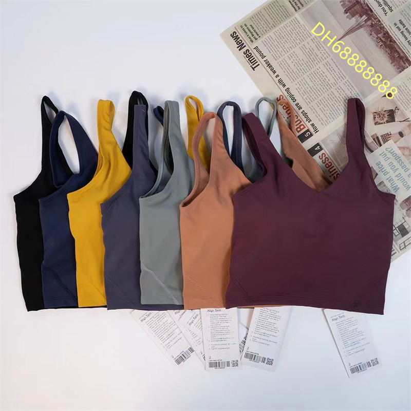 

Yoga outfit lulLu U Type Back Align Tank Tops Gym Clothes Women Casual Running Nude Tight Sports Bra Fitness Beautiful Underwear Vest Shirt