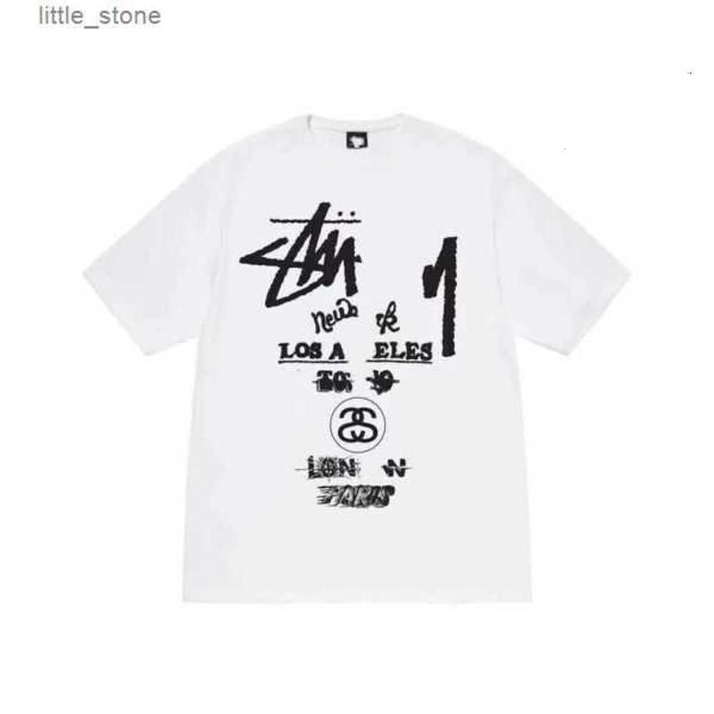 

Designer Luxury Fashion Brand Stussys Classic Mens and Womens t Shirt Dice Pattern Printed Alphabet Summer High Street Trend Tee 99xy, 11
