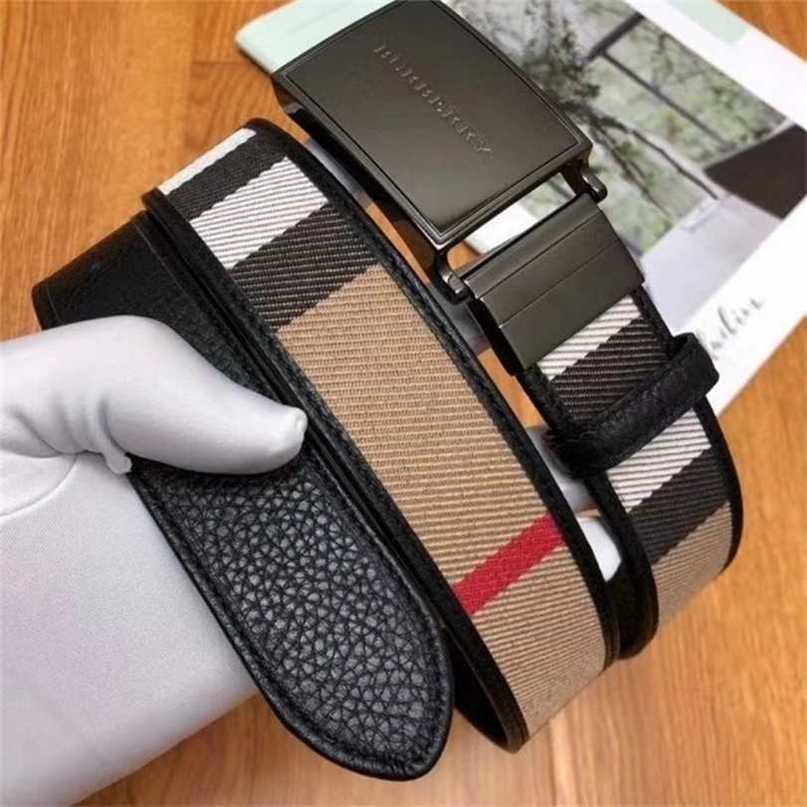 

Designer Belts Burbrerys Baboli Mens Fashion Korean Apricot Plaid B Buckle Casual Jeans 7T63