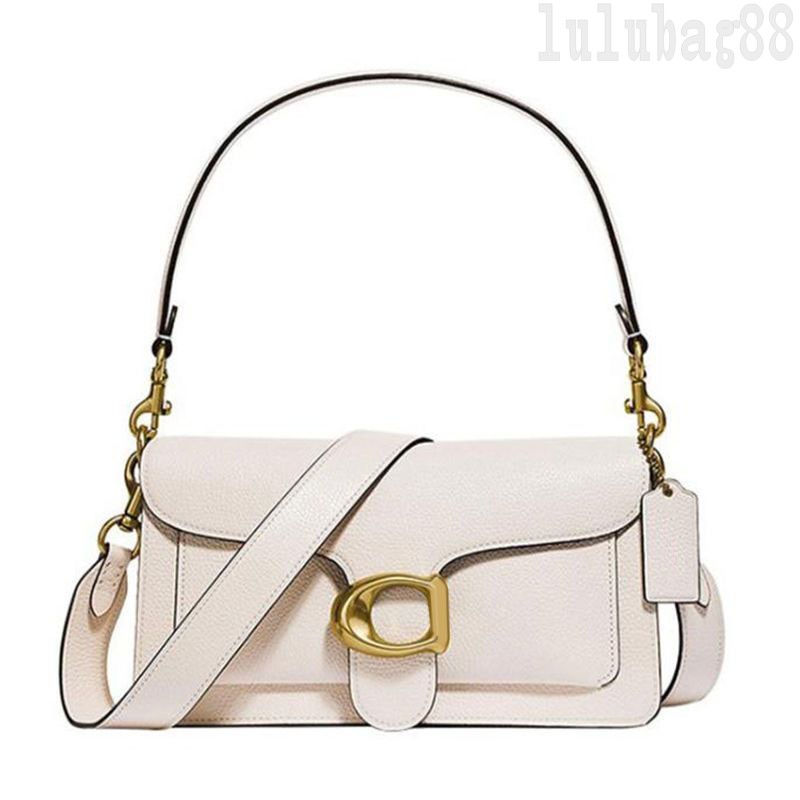 

Womens tabby shoulder bag genuine leather luxury handbag gold plated large size regular letters pochette fashion accessories tote bags crossbody senior E23, 3#