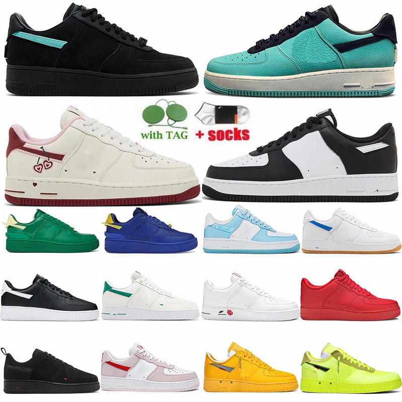 

Tiffany X One Running Shoes Friends and Family Triple Black 07 White Panda Total Orange Valentines Day Game Royal Mca Mens Womens Low 1 Sneaker Trainers, 39