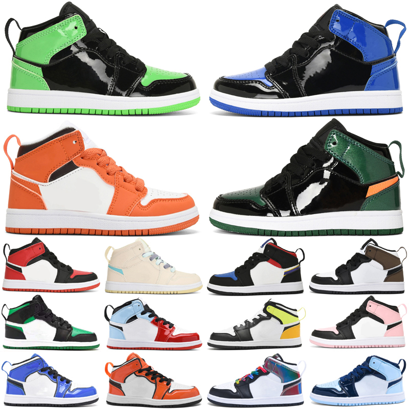 

1s High Shoes Kids Youth Born Infant Toddler Trainers Boys Girls kid shoe sneakers desiganer trainers sneaker boy 1s chidren Size US 6C-5Y, As photo 36