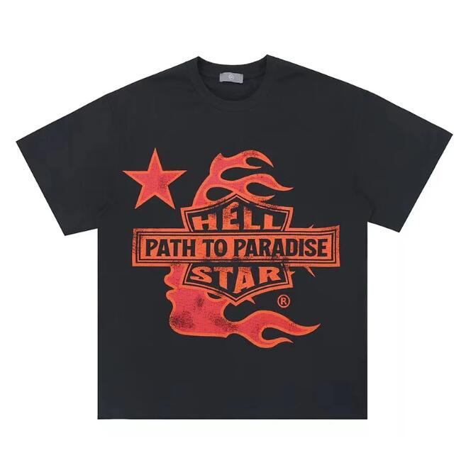 

Men's Plus Tees Printed shirt with old letter T Shirts, Black