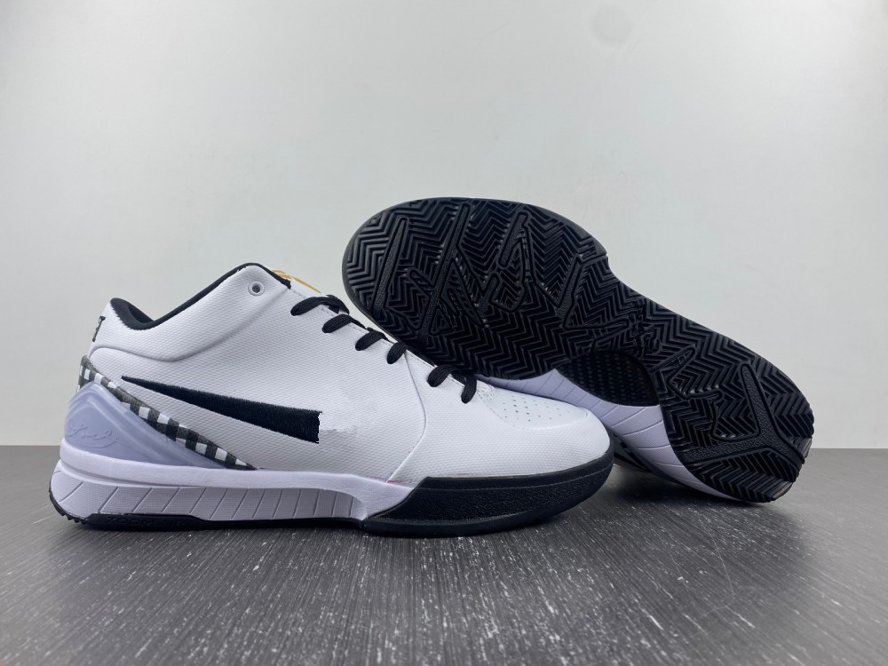

Shoes Basketball Arrives Summer Mamba 4 Protro Gigi White-black-metallic Gold-bright Emerald Designer Sports Sneakers Size Eu40-46