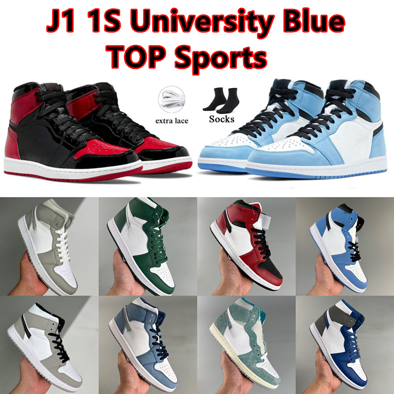 

Free Shipping Basketball Shoes 1 1s Top Sporsts men shoes University Blue Hyper Royal Panda dark Mocha bred shadow UNC Smoke Grey Tan Gum Women Sports Sneakers trainer, As shown in the picture