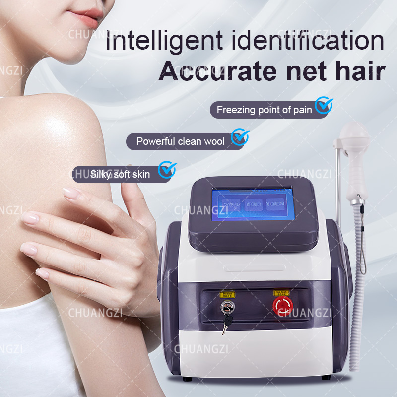 

Powerful 808Nm Diode Laser Hair Removal Machine Freezing Painless Ice Titanium Professional