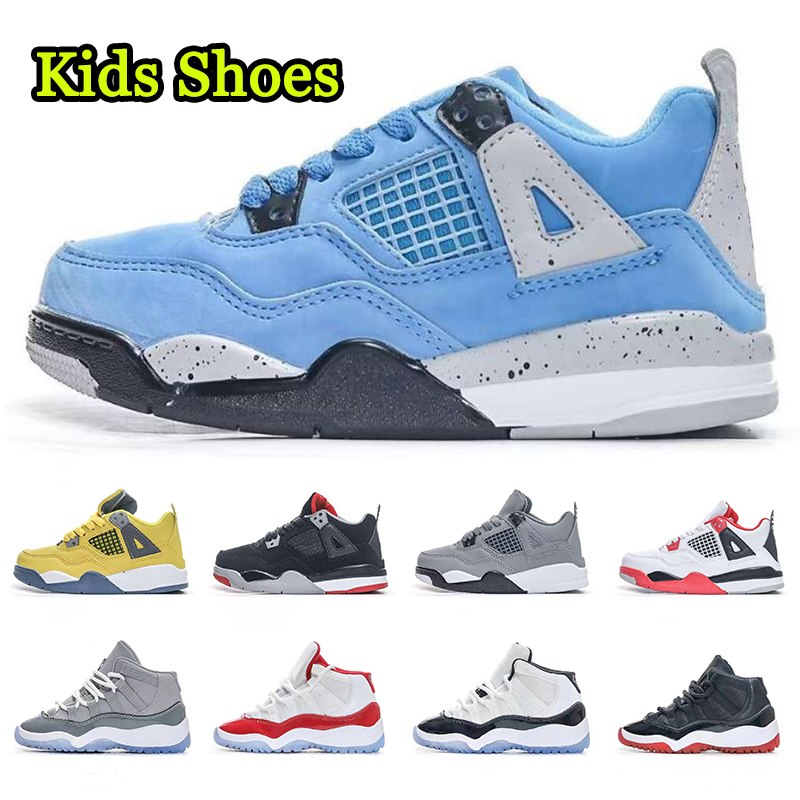 

Jumpman children basketball shoes 4 4s black cat j4 kids shoes baby 11 cherry 11s Baby kid shoe j11 cool grey Child youth teens teenagers fashion tennis sneakers shoe, University blue