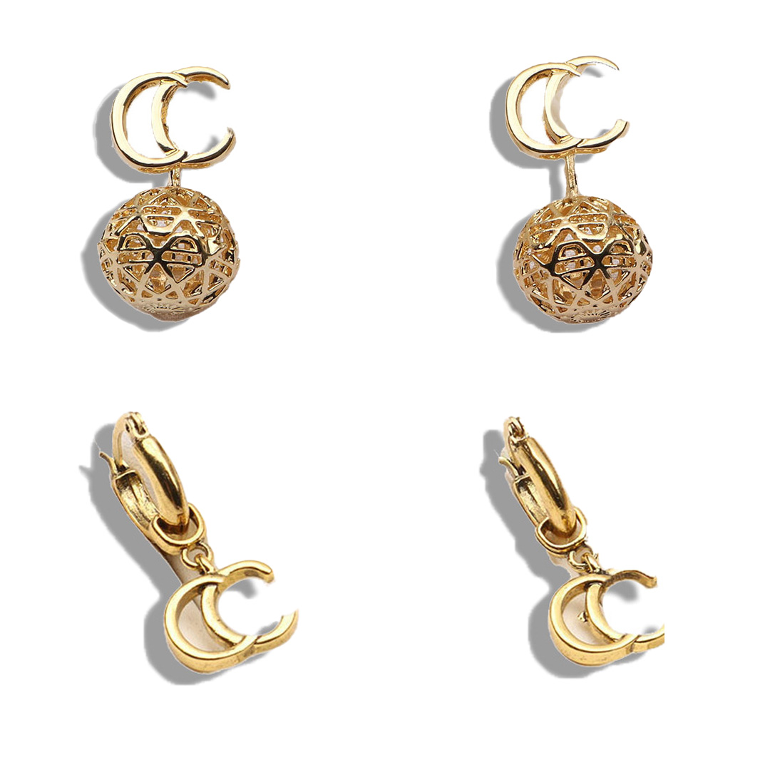 

Fashion Earrings 18K Gold Plated 925 Silver Plated Earring Ear Stud Crystal Pearl Women Designer Brand Double Letters Wedding Statement Jewelry ER0501-520