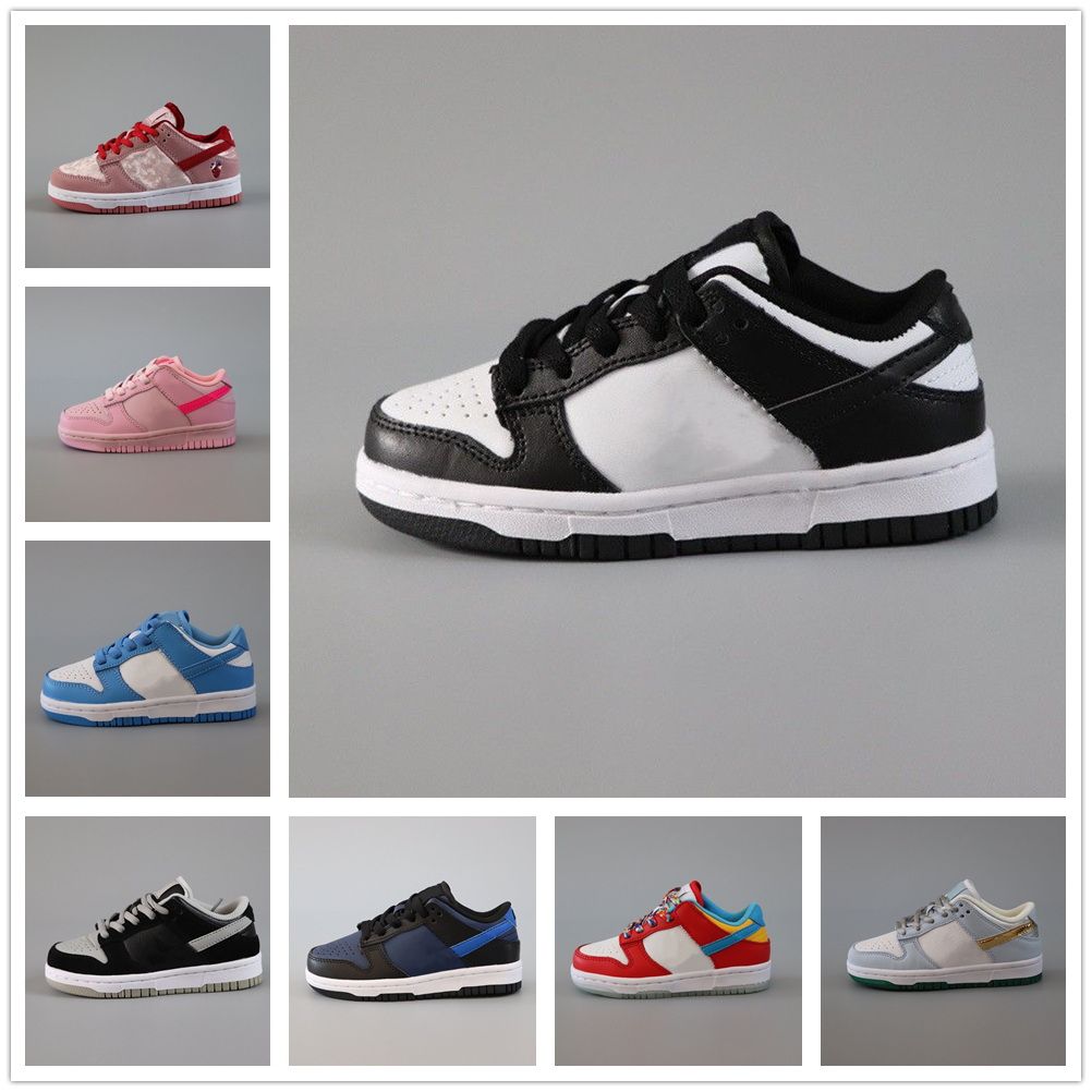 

Kids Shoes Dunks Sb Low Panda Girls Boys Sneakers Kid Shoe Children Infant Trainers Running Chunk Black Youth Sports Athletic Baby