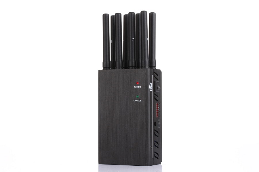 

High power 8 antennas portable surveillance tools 2G 3G 4G CellPhone GPS WiFi Signal Jamm er