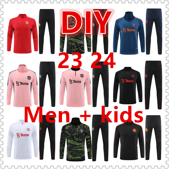 

Mens Sweatshirts Custom DIY Tracksuits MAn UTD Hoodies Adult and KIDS Long Sleeve pull zipper Training Suit