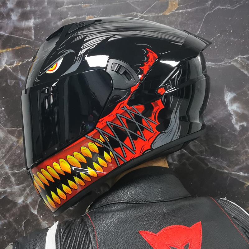 

Motorcycle Helmets Full Face Helmet Dual Shield Racing Moto DOT, 5a