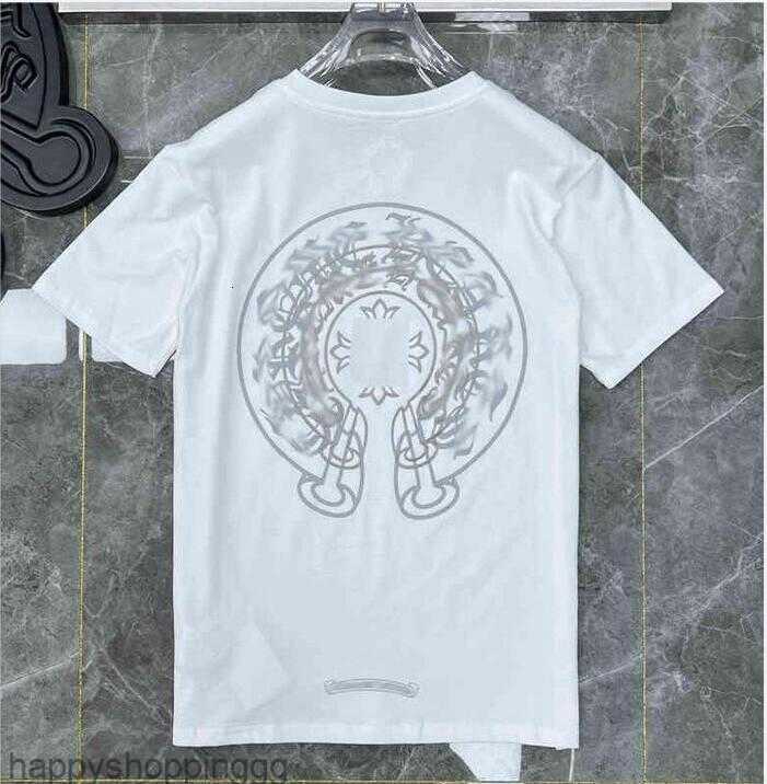 

Fashion Summer Mens Classic t Shirts Brand Top T-shirts Ch White Short Sweater Casual Embossed Letter Horseshoe Sanskrit Cross Pattern Designers Tees Women Tshirts, Not sold separately (add postage)