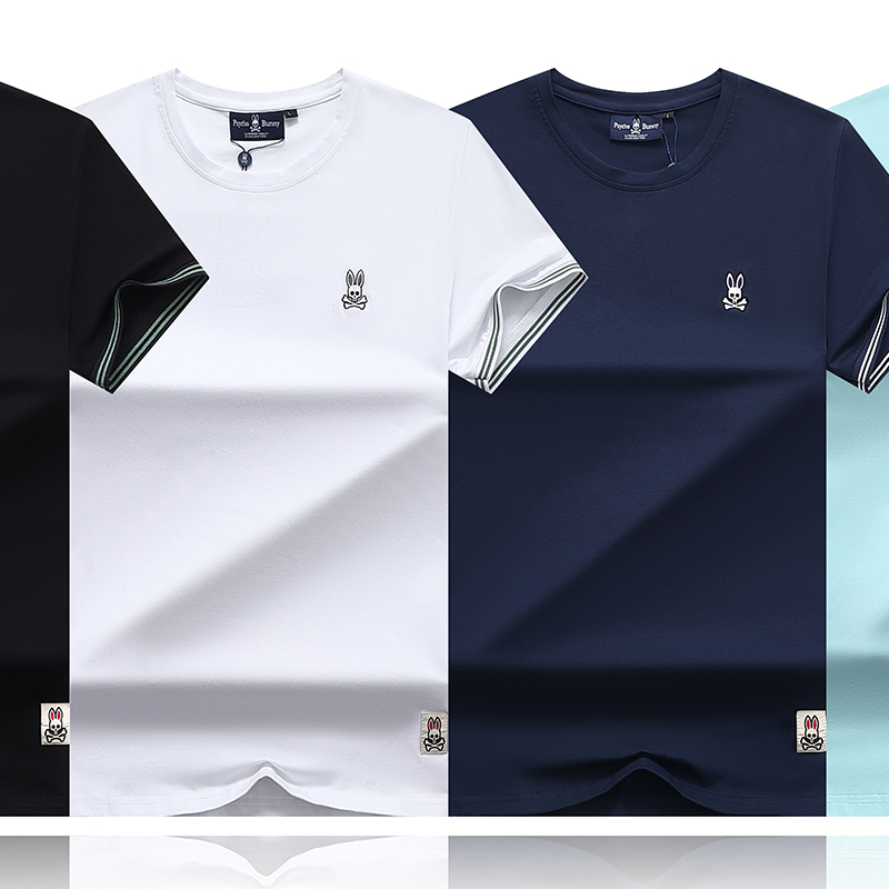 

Fashion Mens T Shirt Rabbit Casual T Shirt Polo Skull Rabbit Letter Print Summer Fashion Brand Psychological Rabbit Short Sleeve Cotton Breathable Top, Customize