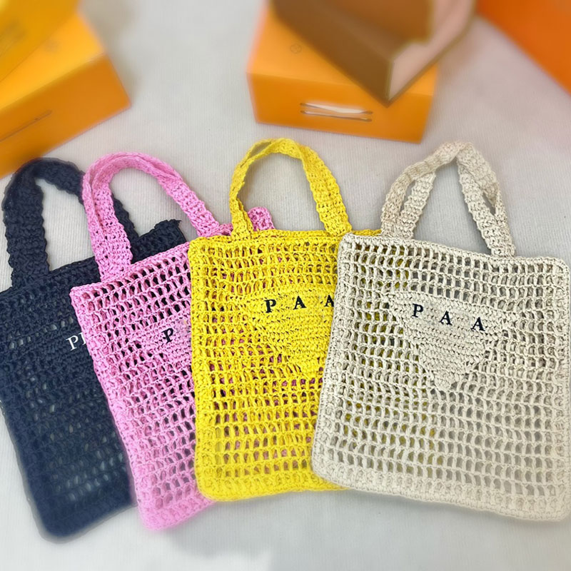 

Beach Bags Women Designer Straw Bag Large Totes Bohemian Style Handbag High Capacity Shopping Tote with No Box